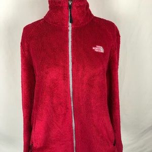 north face super soft red jacket